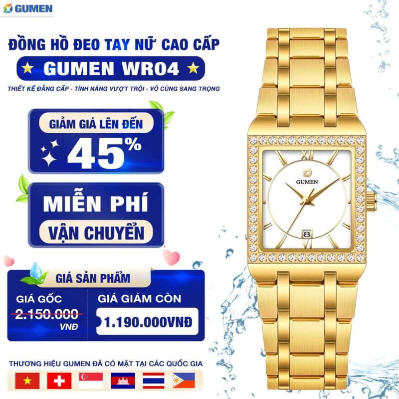 Đồng Hồ Đeo Tay Nữ Gumen Wr04 25 dong ho gumen 298