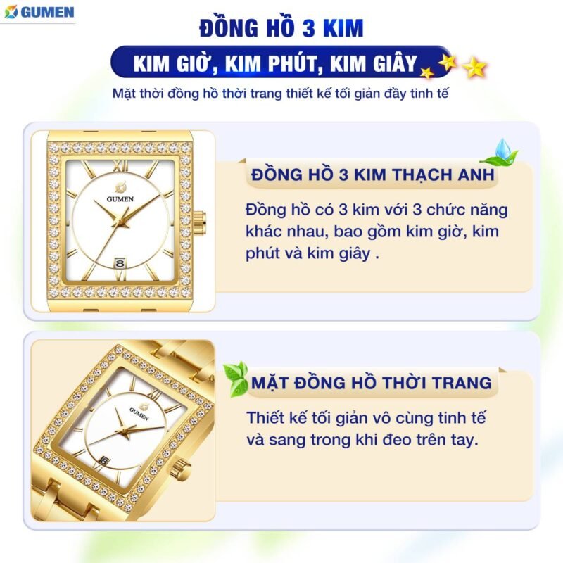 Đồng Hồ Đeo Tay Nữ Gumen Wr04 34 dong ho gumen 307