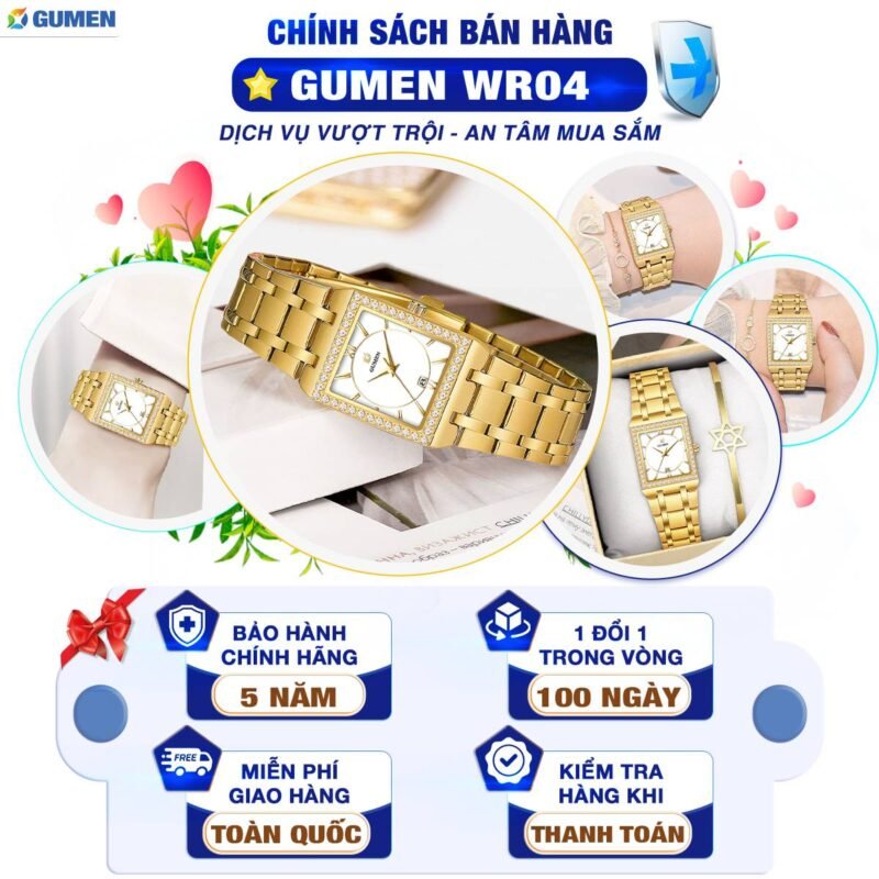 Đồng Hồ Đeo Tay Nữ Gumen Wr04 36 dong ho gumen 309