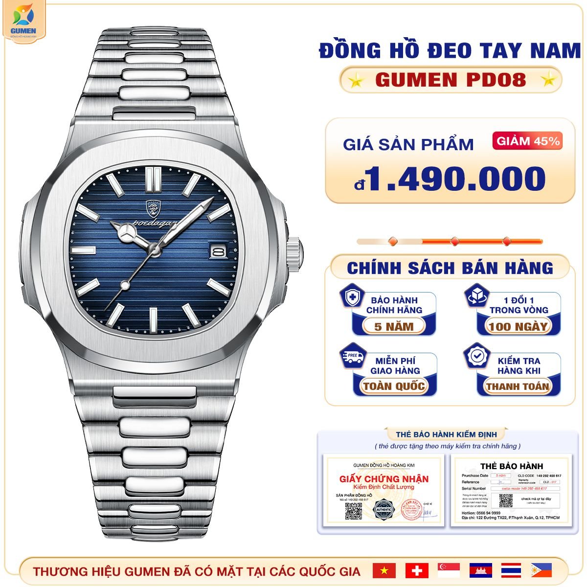 Gumen - Thương hiệu đồng hồ Thụy Sĩ được ưa chuộng tại Việt Nam 2 gumen 6