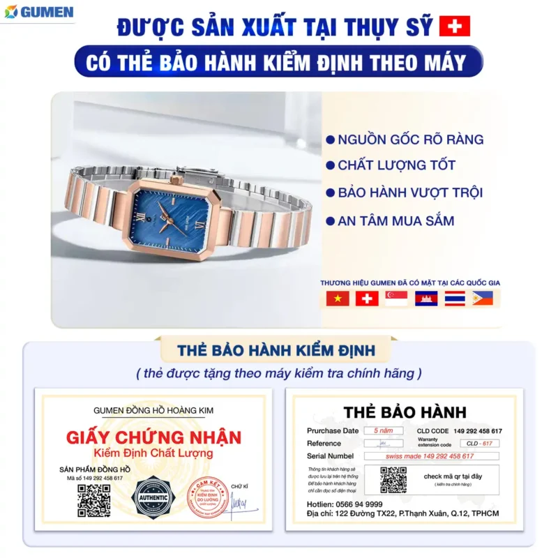 Đồng Hồ Đeo Tay Nữ Gumen Nf09