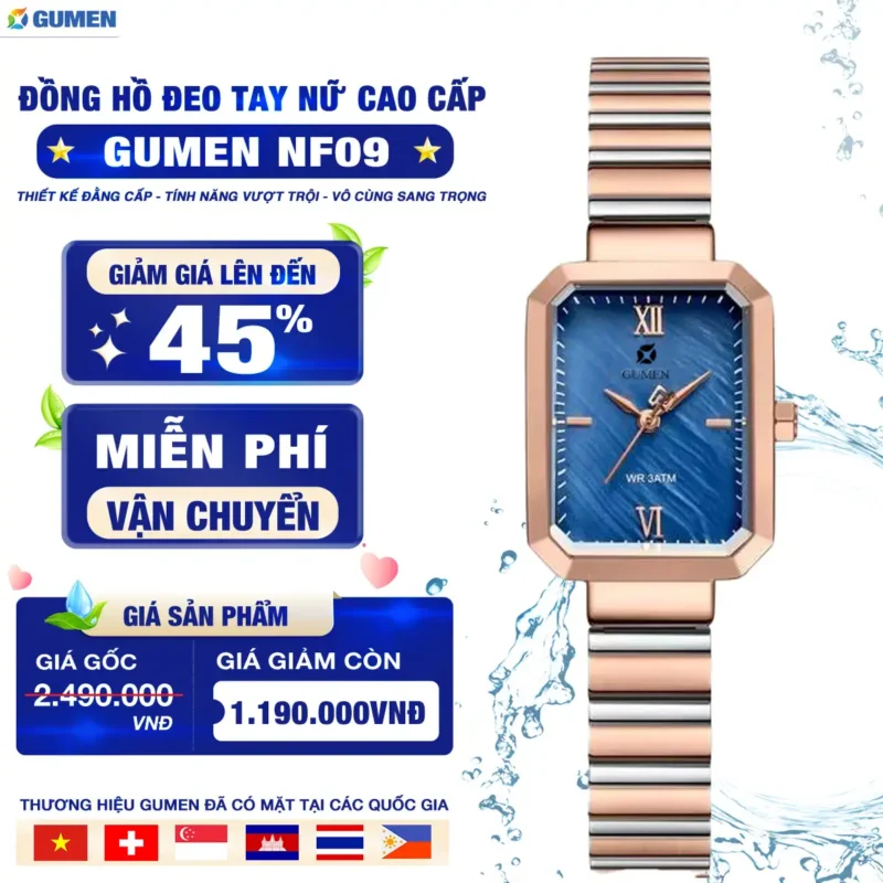 Đồng Hồ Đeo Tay Nữ Gumen Nf09
