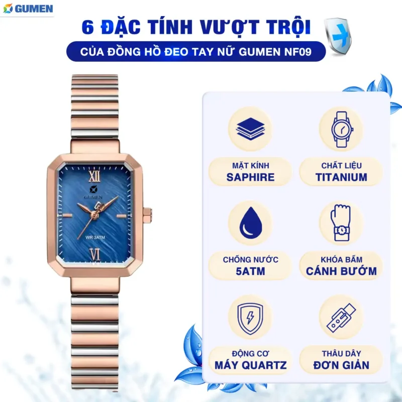 Đồng Hồ Đeo Tay Nữ Gumen Nf09
